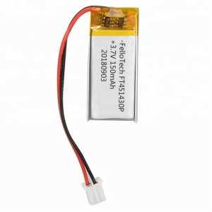 3.7V 150mAh wearable lithium polymer battery 451430