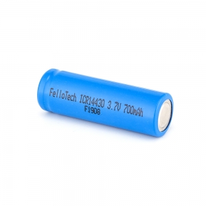 3.7V 650mAh 14430 lithium ion cell used for Cap light, GPS etc