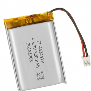 3.7V 520mAh lithium polymer battery pack 443441