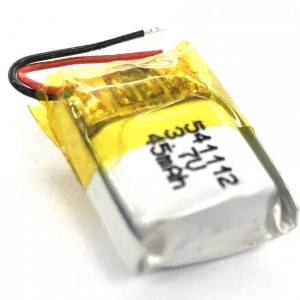 high quality 541112 3.7v 45mah li-ion polymer battery for digital products