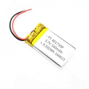 3.7V 160mAh ultra small lipol battery 401730