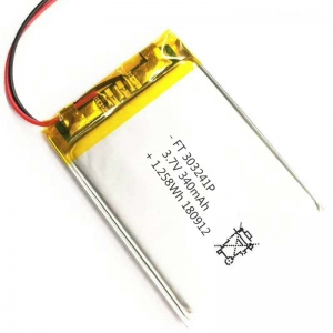 340mAh 3.7V digital lock li-polymer battery 303241