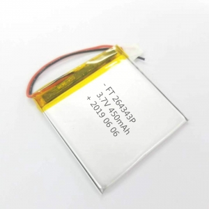 3.7V 450mAh 264343 lithium polymer battery