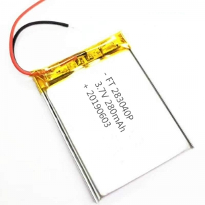3.7V Lithium polymer Bluetooth Player battery 283040