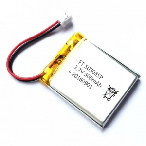 3.7V 500mAh Low Temperature Lithium-ion Polymer Battery 503035 for Lights
