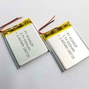 3.7V 650mAh lipol batteries 453442 for LED Light