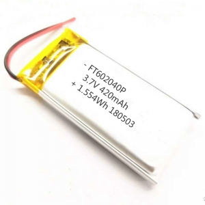 Customized 602040 3.7V 420MAH Lipo Battery