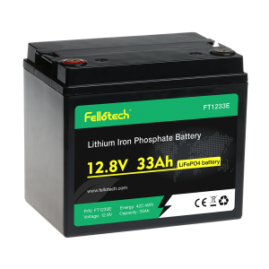 LiFePO4 12.8V 33Ah Rechargeable Solar Lithium Battery Pack