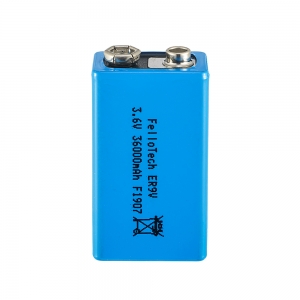 9V 1200mAh lithium primary LiSOCL2 battery pack ER9V