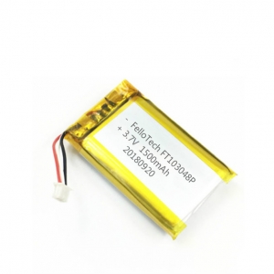 1500mAh 3.7V li-polymer battery 103048 with UL certificate