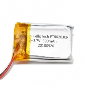 3.7V 390mAh li-polymer battery pack FT802030