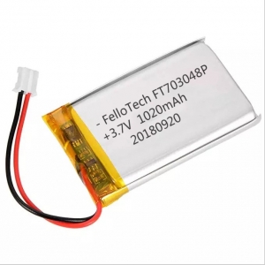 3.7V 1020mAh lithium polymer battery pack 703048