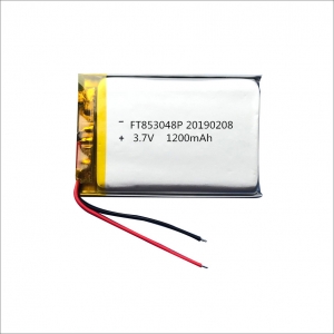 3.7V 1200mAh lithium polymer battery 853048