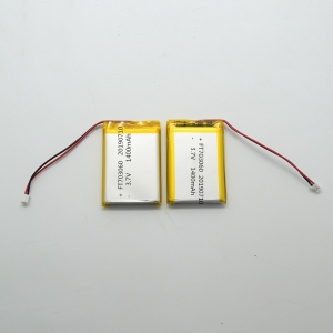 3.7V 1400mAh li-polymer batteries 703060