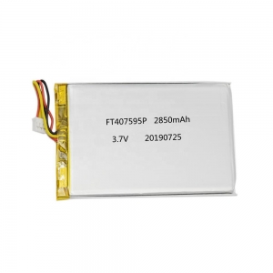 3.7V 2850mAh 407595 lithium polymer battery