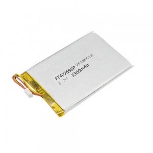 3.7V 3300mAh lithium polymer battery 407696 with UL certificate