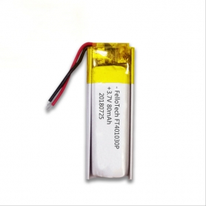 3.7V 80mah Lihtium polymer battery 401030