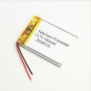 3.7V 330mAh Lipo batteries 303040 with UL certificate