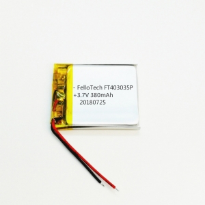 3.7V 380mAh li-polymer batteries 403035