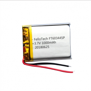 3.7V 1000mAh li-polymer batteries 603445