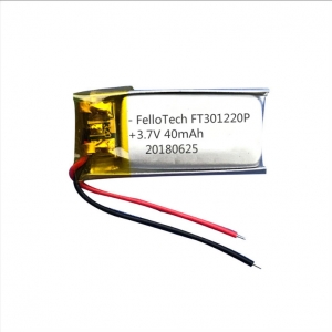 3.7V 40mAh bluetooth earphone Lipo batteries 301220