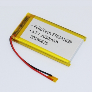 3.7V 2050mAh li-polymer batteries 634169