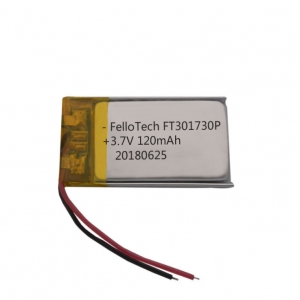 3.7V Lihtium polymer Bluetooth Player battery 301730