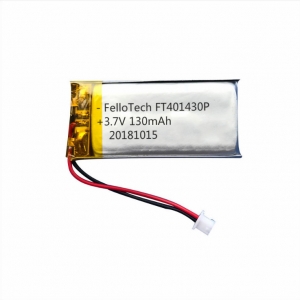 3.7V 130mAh bluetooth earphone Lipo battery 401430