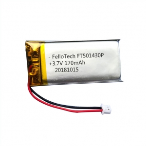 3.7V 170mAh li-polymer batteries 501430