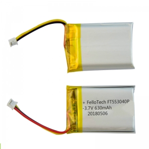 3.7V 630mAh 553040 lithium polymer battery