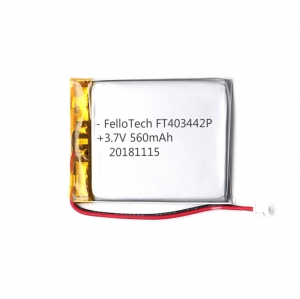 3.7V 560mAh lithium ion polymer batteries 403442