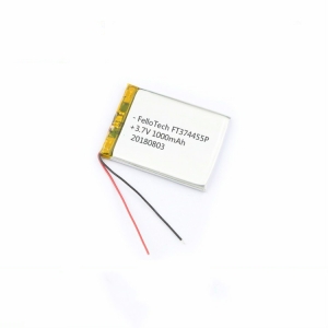 3.7V 1000mAh 374455 lithium polymer battery