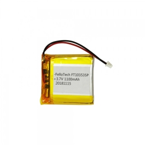 3.7V 1100mAh li-polymer batteries 103535