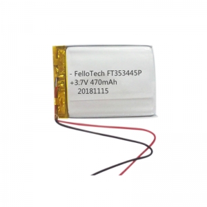 3.7V 470mAh 353445 lithium polymer battery