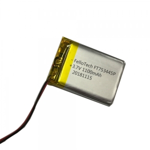 3.7V 1100mAh li-polymer batteries 753445