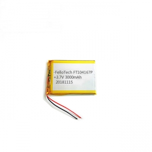 lithium ion 3.7V 3000mAh 104167 lithium polymer battery
