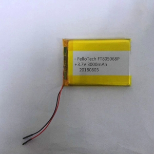 3.7V 3000mAh Lihtium polymer battery 805068