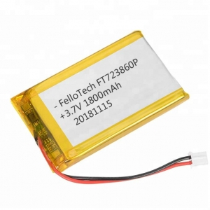 3.7V 1800mAh 723860 lithium polymer battery