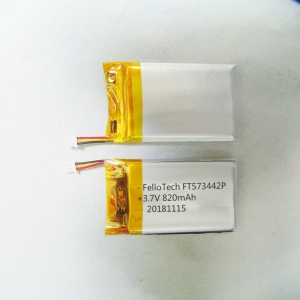 3.7V 820mAh 573442 lithium polymer battery