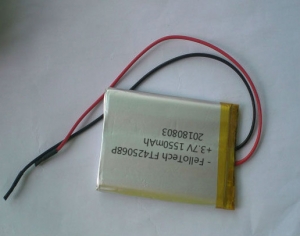 3.7V 1550mAh 425068 lithium polymer battery