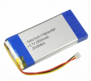 3.7V 2850mAh li-polymer batteries 604699