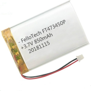 3.7V 850mAh li-polymer batteries 473450
