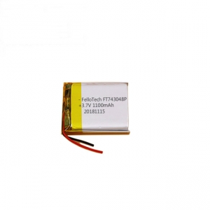 3.7V 1100mAh 743048 lithium polymer battery