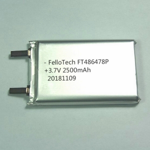 3.7V 2500mAh li-polymer batteries 486478