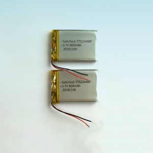 3.7V 800mAh 523448 lithium polymer battery