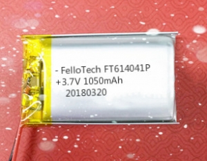 3.7V 1050mAh li-polymer batteries 614041