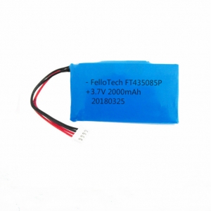 3.7V 2000mAh 435085 lithium polymer battery