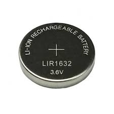 3.6V button cell LIR1632
