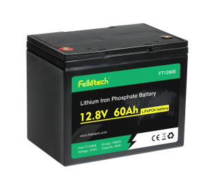 FT1260E 12V 60AH LiFePO4 battery pack replacement lead acid battery
