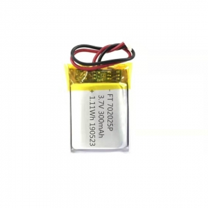 3.7V 300mAh Lipo battery 702025